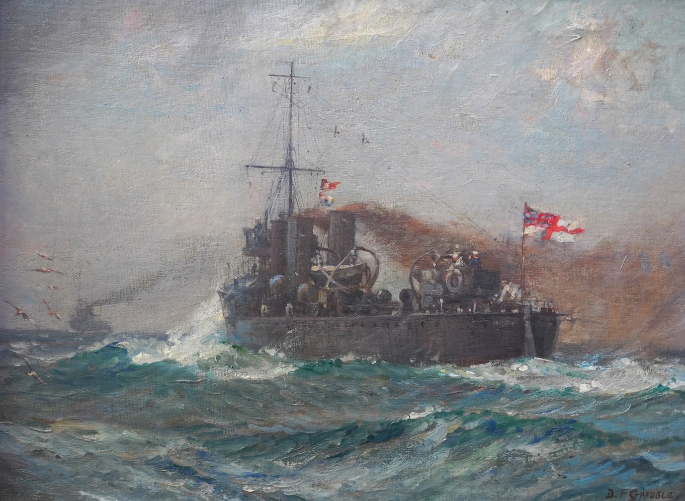 Bernard Finegan Gribble, 1872-1962, Warships at Sea